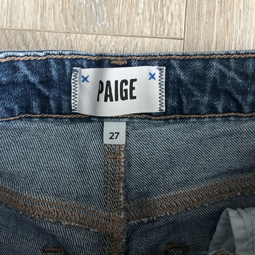 Paige Women's Leenah Ankle Raw Hem Jean Gracie Lou Size 27 - Picture 5 of 10